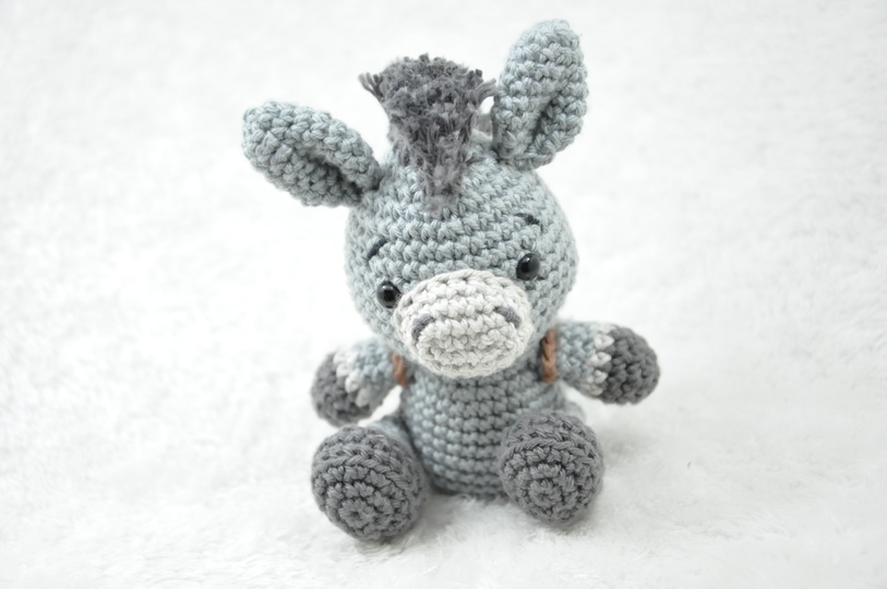 Crochet Pattern – Little Donkey with Backpack