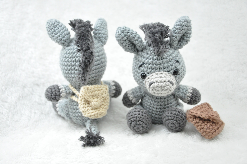 Crochet Pattern – Little Donkey with Backpack