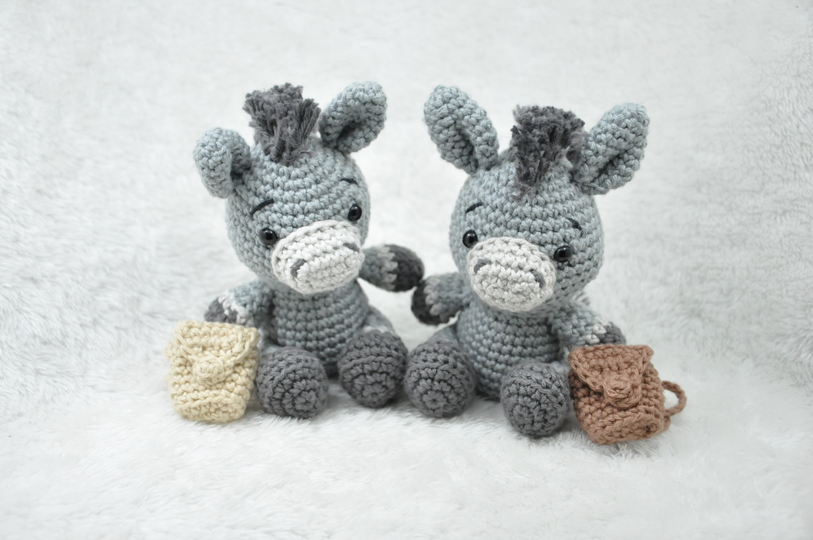 Crochet Pattern – Little Donkey with Backpack