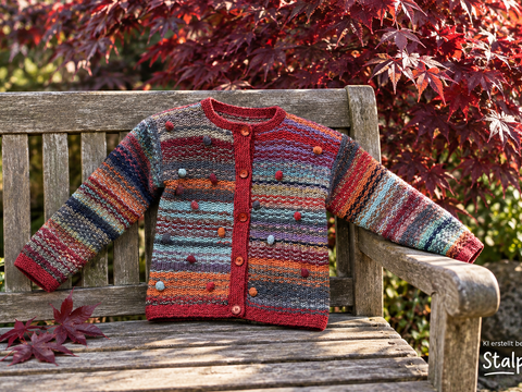 Strickanleitung Kinderjacke LENTILKY * 5 Größen