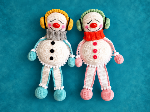 Schneemann Tippi & Tappi – Deutsche Häkelanleitung als PDF