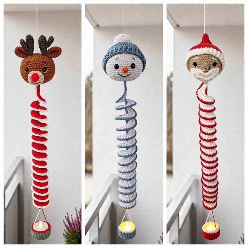 PDF Häkelanleitung Winter Windspiele / Windspinner häkeln