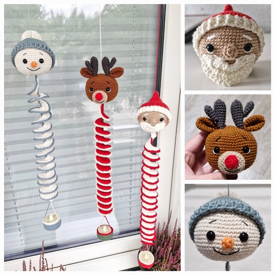 PDF Häkelanleitung Winter Windspiele / Windspinner häkeln