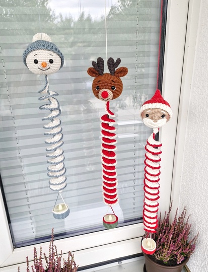 PDF Häkelanleitung Winter Windspiele / Windspinner häkeln