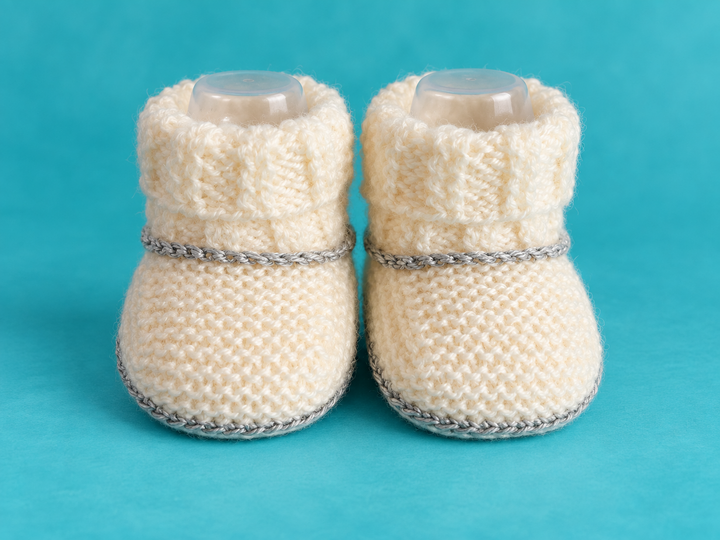 Babyschuhe gestrickt – Deutsche Strickanleitung als PDF