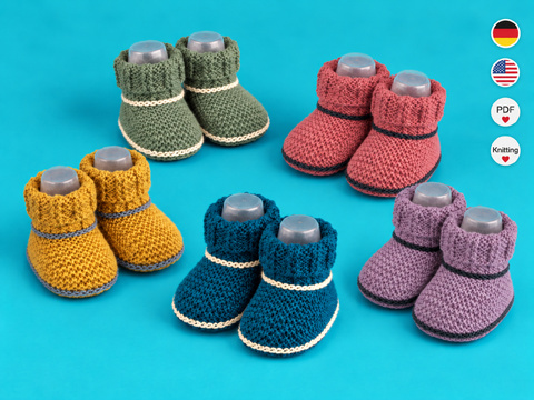 Strickanleitung Babyschuhe PDF