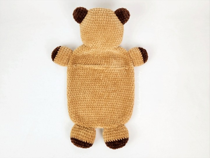 Crochet Pattern Hot Water Bottle Cover Teddy Bear Amigurumi Beginner