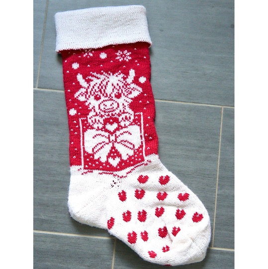 Strickanleitung XXL-Weihnachtstrumpf "Geschenkezeit" (2 Fußdesigns!)