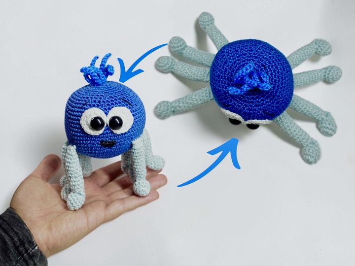 Crochet Pattern - Funny Spider