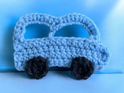 Häkelanleitung Auto Applikation