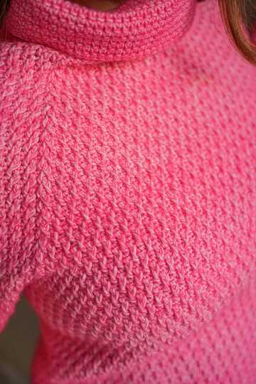 Häkelanleitung Rollkragen Pullover "Maja", RVO Raglan, alle Größen möglich