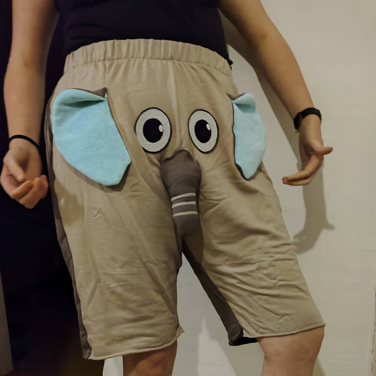 PDF Sewing Pattern Unisex Rüsseli Elephant Shorts XS–XXL for Women and Men
