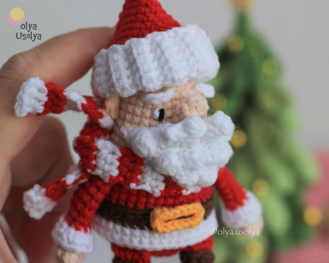 Tiny Santa Crochet Pattern - Christmas Amigurumi PDF