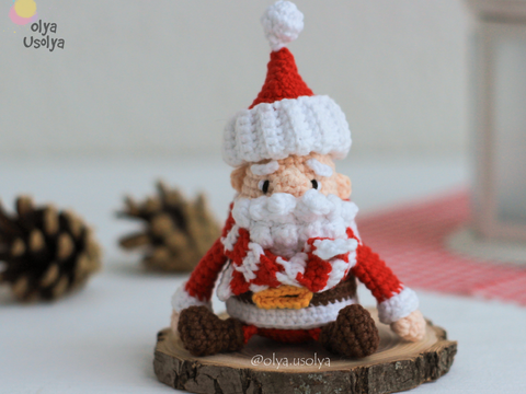 Tiny Santa Crochet Pattern - Christmas Amigurumi PDF