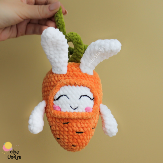 Free Carrot Bunny Crochet Pattern - Easter Amigurumi PDF