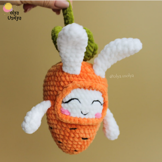 Free Carrot Bunny Crochet Pattern - Easter Amigurumi PDF