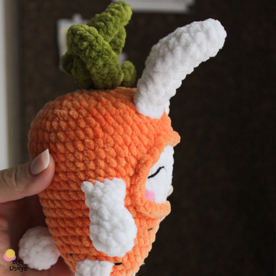 Free Carrot Bunny Crochet Pattern - Easter Amigurumi PDF