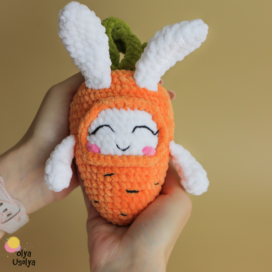 Free Carrot Bunny Crochet Pattern - Easter Amigurumi PDF