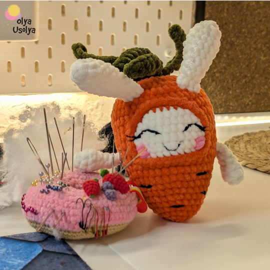 Free Carrot Bunny Crochet Pattern - Easter Amigurumi PDF