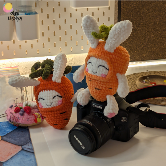 Free Carrot Bunny Crochet Pattern - Easter Amigurumi PDF