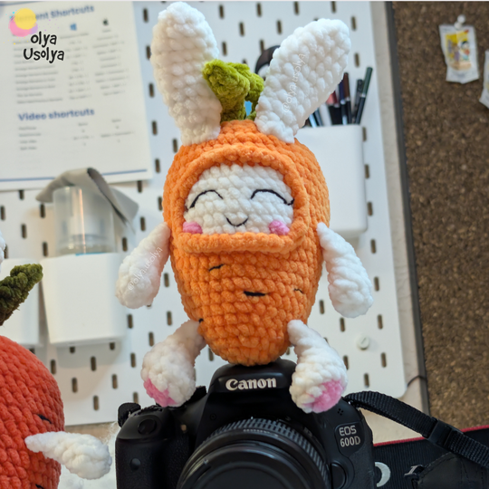 Free Carrot Bunny Crochet Pattern - Easter Amigurumi PDF