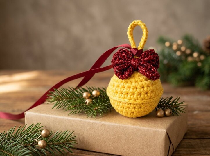 Crochet Pattern Christmas Bell “Jingle bells” with Bow