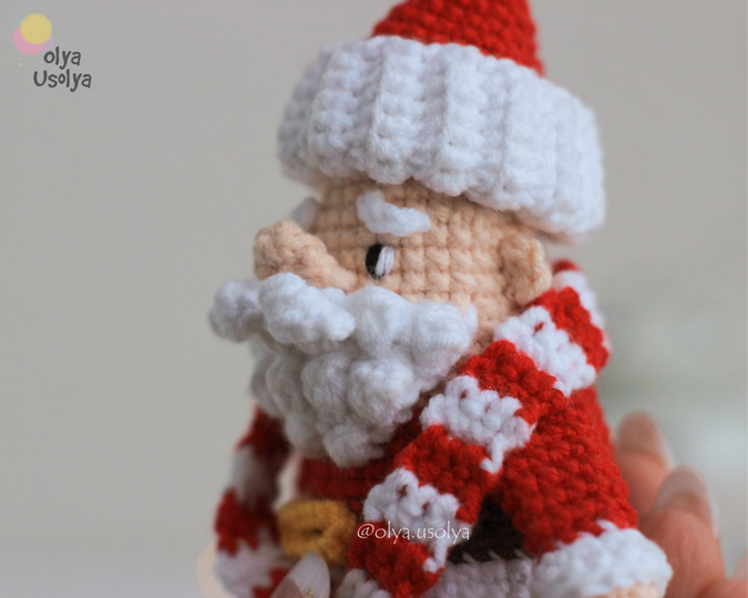 2 in 1 Tiny Santa & Fluffy Christmas Tree Crochet Pattern Bundle