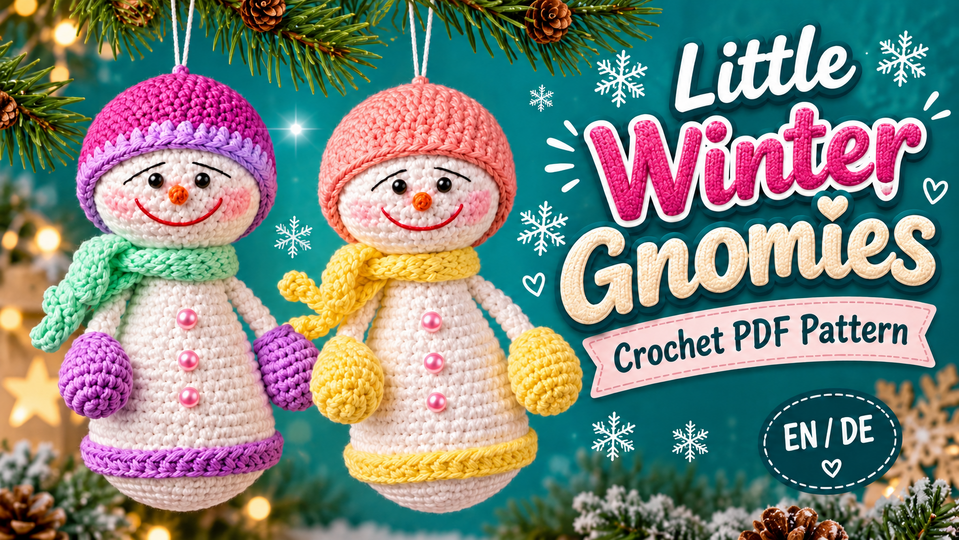 Little Winter Gnomies – Crochet Pattern PDF
