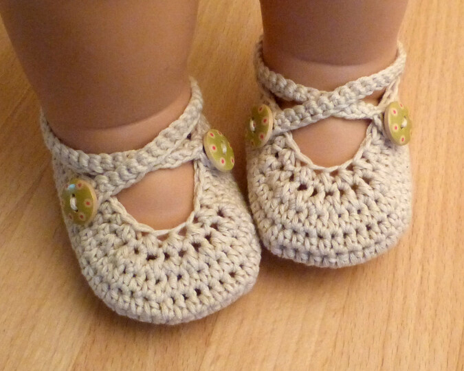 Häkelanleitung Babyschuhe Kreuzriemen-Ballerina in 3 Größen