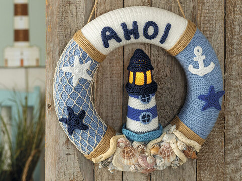 AHOI von der Küste, gehäkelt