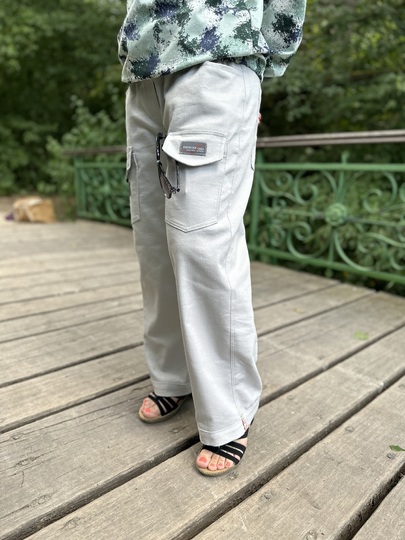 Sewing Pattern INULA – Wide-Leg Barrel Cargo Jeans with Elastic Waistband