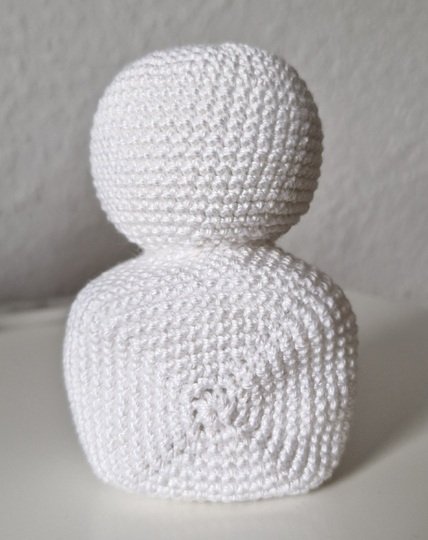 PDF Häkelanleitung Amigurumi Teelichthalter Schneemann Flocki