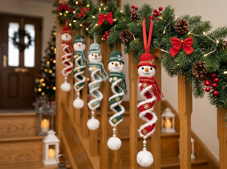 Häkelanleitung Schneemann als Spirale – Winterzauber – Weihnachtsdeko