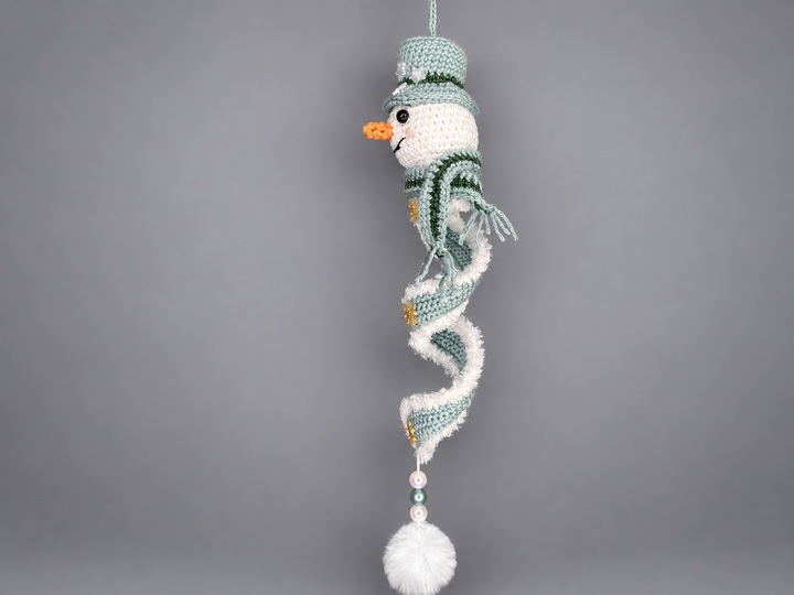 Häkelanleitung Schneemann als Spirale – Winterzauber – Weihnachtsdeko