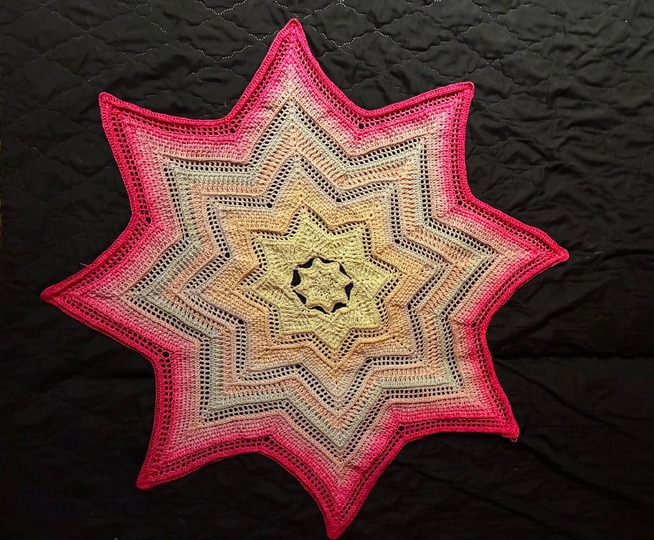 Häkelanleitung Tischdecke Stern Lumi