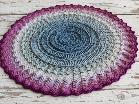 Häkelanleitung Kreisdecke Tischdecke Dopamin