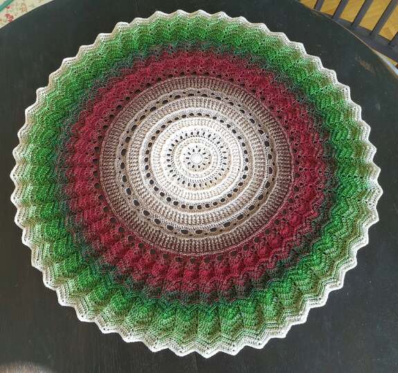 Häkelanleitung Kreisdecke Tischdecke Dopamin