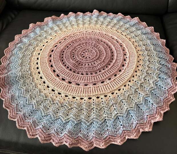 Häkelanleitung Kreisdecke Tischdecke Dopamin