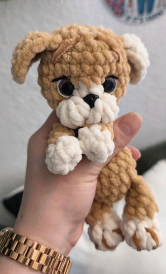Crochet Pattern Puppy – Cute No-Sew Plush Dog