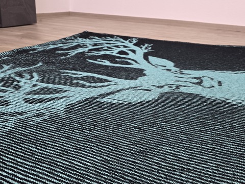 Hirsch, Schattenstricken, Illusionsstricken, Motivdecke