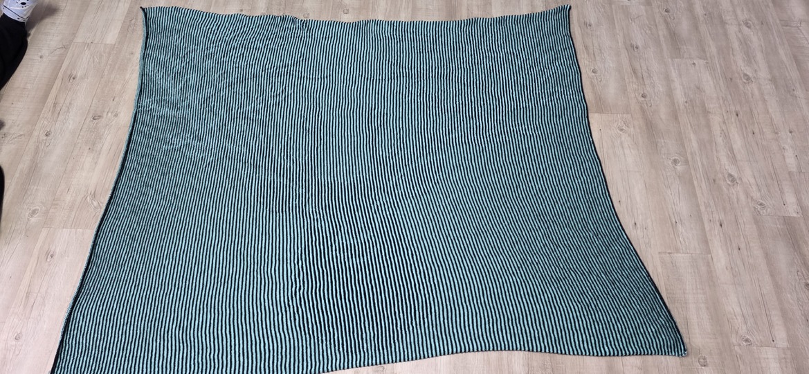 Hirsch, Schattenstricken, Illusionsstricken, Motivdecke