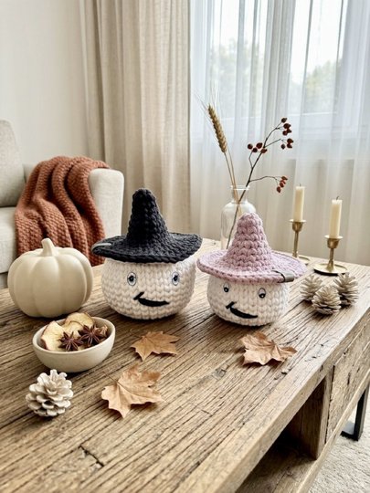 Anleitung Häkelkörbchen Spooky der freundliche Geist