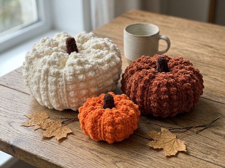 Crochet Pattern Pumpkin – Cozy Autumn Decor in 3 Sizes