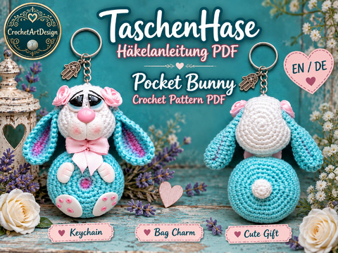 Pocket Bunny – Crochet Pattern PDF