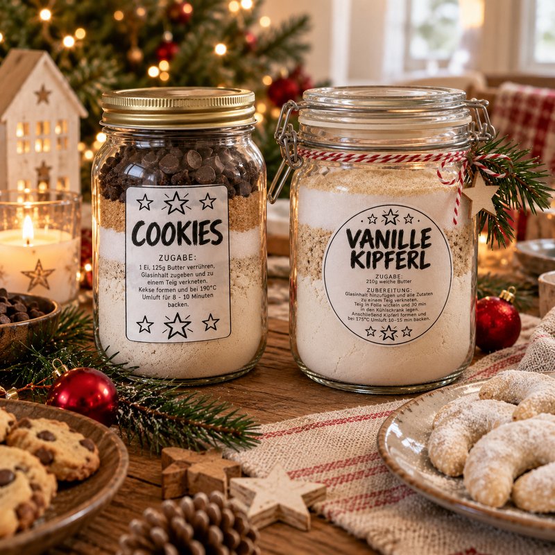 Weihnachts Etiketten für Geschenke im Glas | 15 Geschenkanhänger PDF - Bild 6