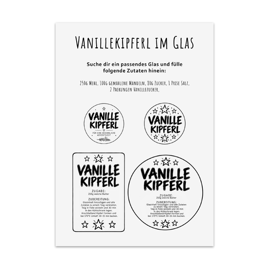 Weihnachts Etiketten für Geschenke im Glas | 15 Geschenkanhänger PDF