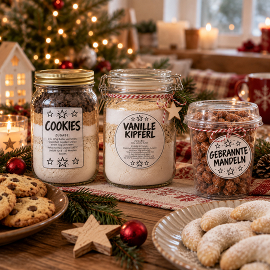 Weihnachts Etiketten für Geschenke im Glas | 15 Geschenkanhänger PDF