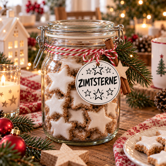 Weihnachts Etiketten für Geschenke im Glas | 15 Geschenkanhänger PDF