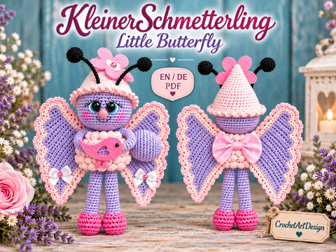 Häkelanleitung Kleiner Schmetterling