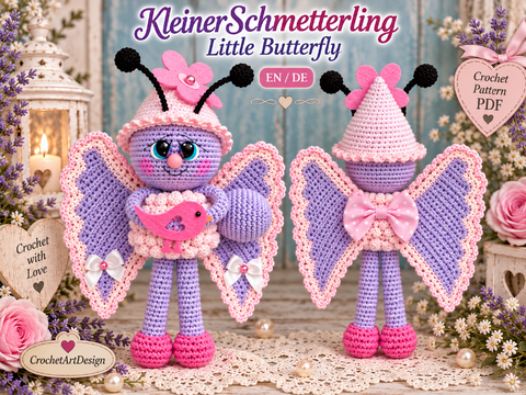 Little Butterfly – Amigurumi Crochet Pattern PDF